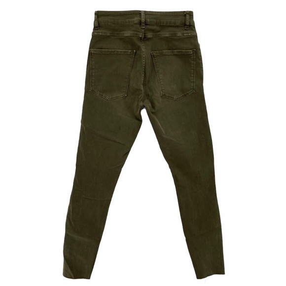 Zara Distressed Raw Hems High Rise Skinny Jeans - Picture 2 of 11